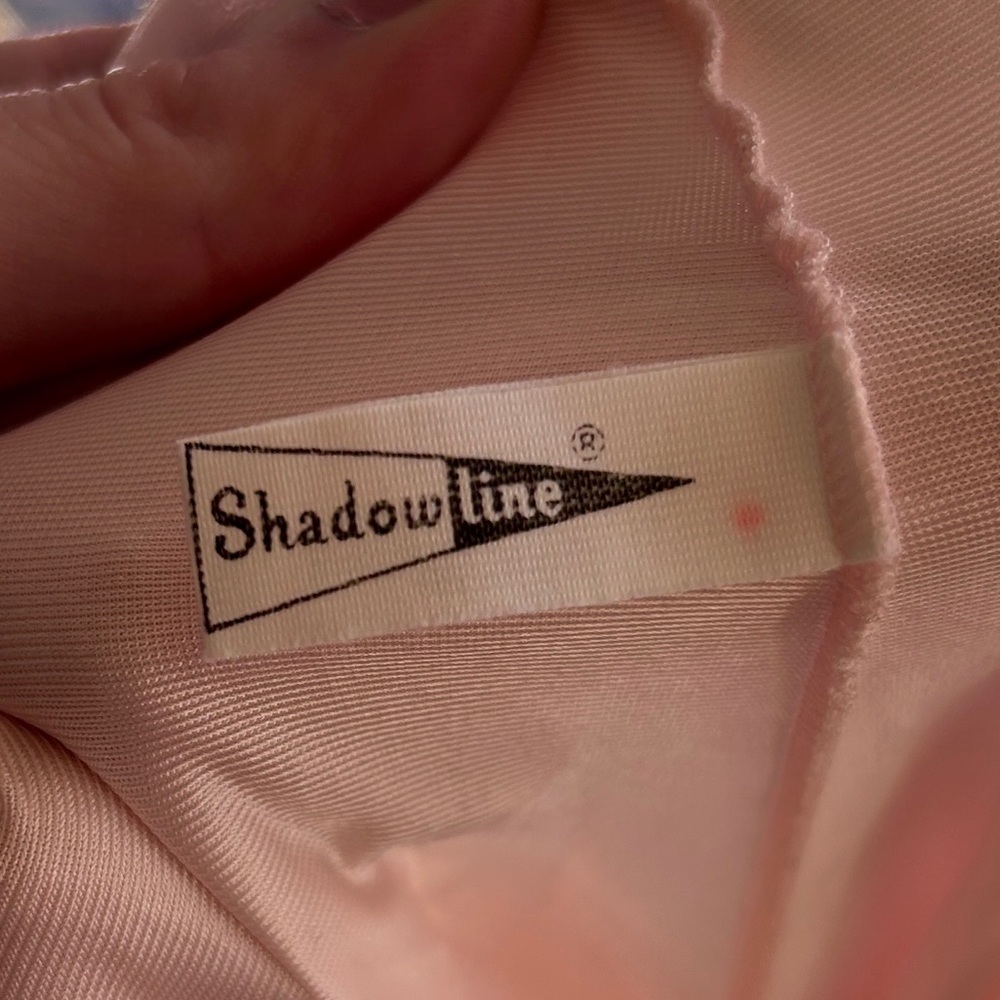 Vintage 70s Shadowline Pink Babydoll Maxi Nightgown Coquette Fairy Princess XS/S - Picture 2 of 11